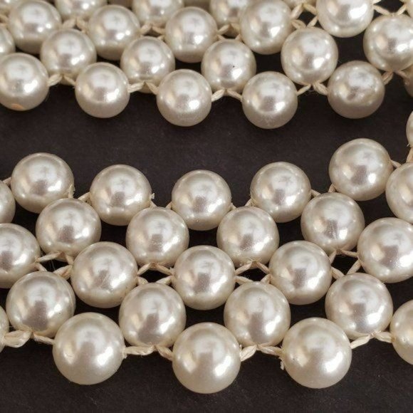 Genuine NWT Vintage 1940's Mid-Century EISENBERG PEARLS 4-Strand Pearl Belt - Picture 10 of 11